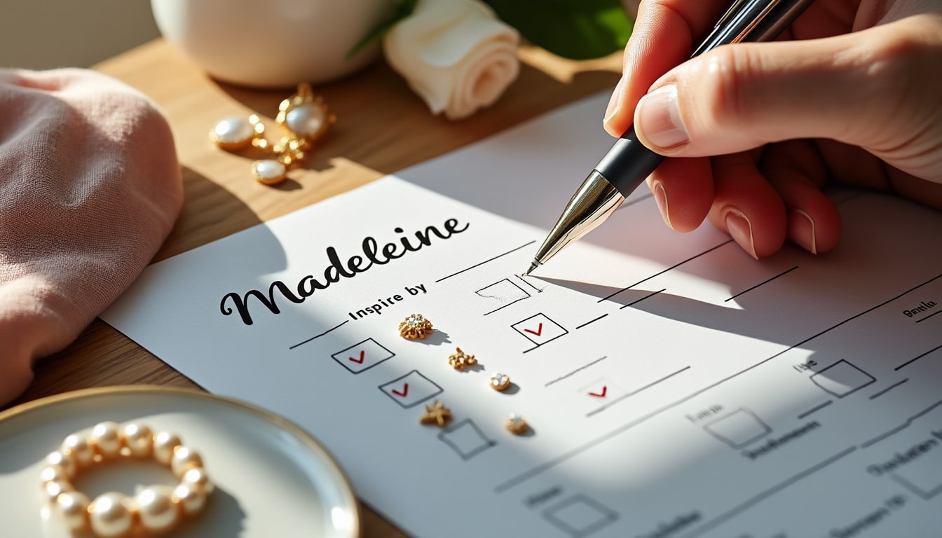 Madeleine bijou bon de commande : le remplir sans se tromper
