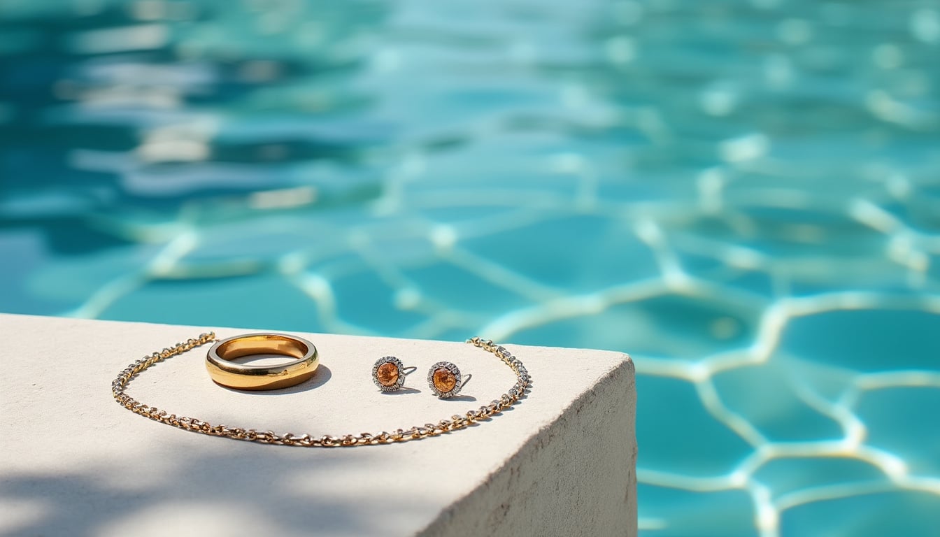 Piscine, mer et bijoux : ce que le chlore abîme