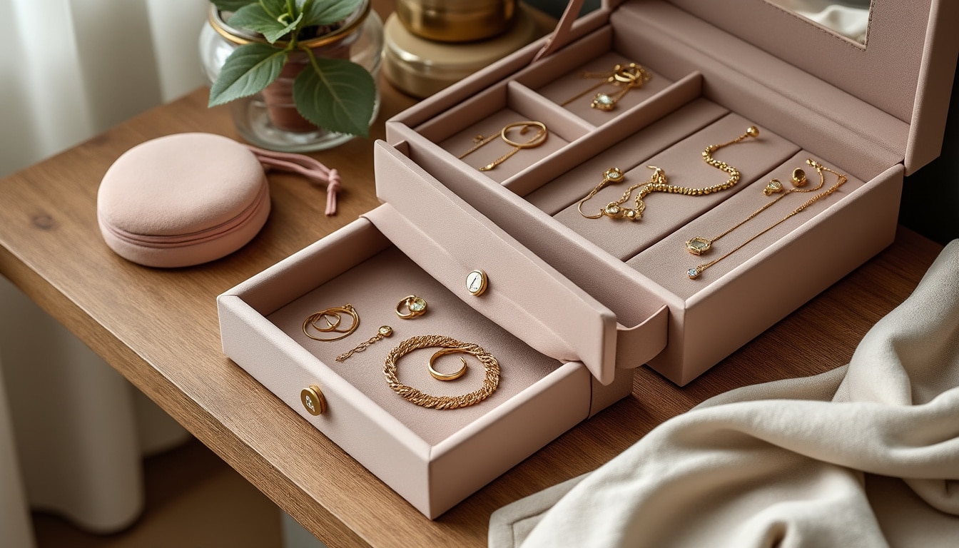 Ranger ses bijoux : boîte, écrin et pochettes