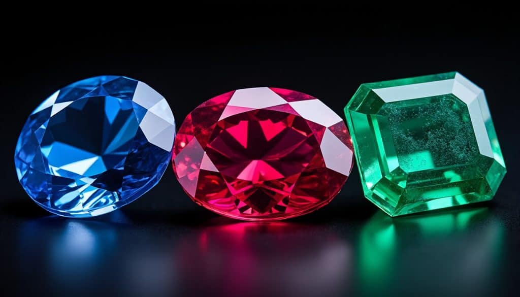 Saphir, rubis et émeraude : les trois pierres de couleur classiques
