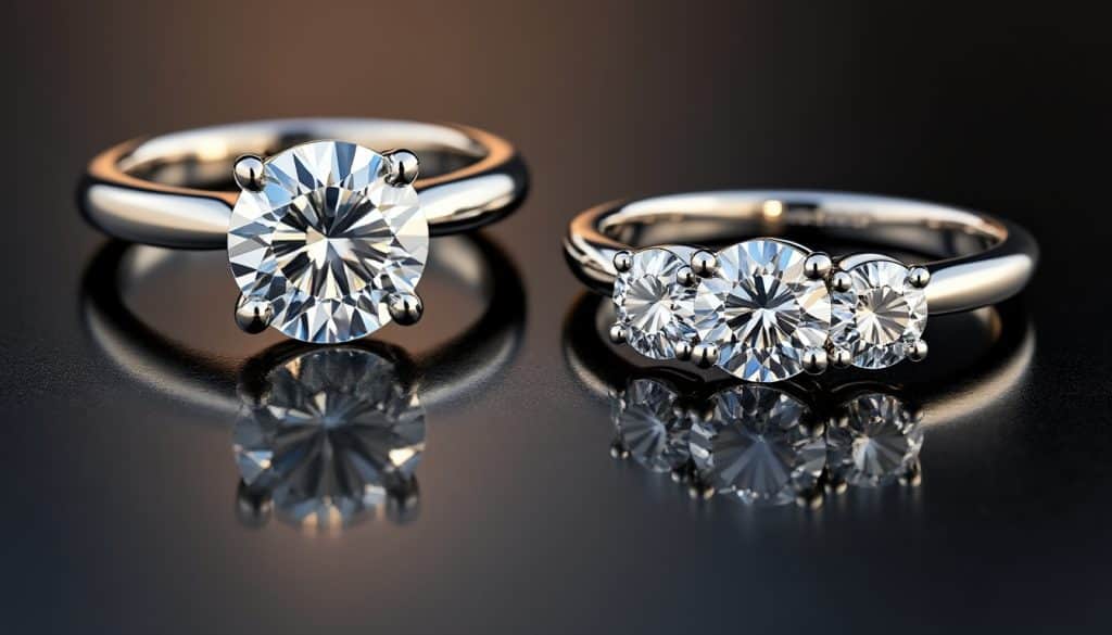 Solitaire ou bague trilogie : les symboliques