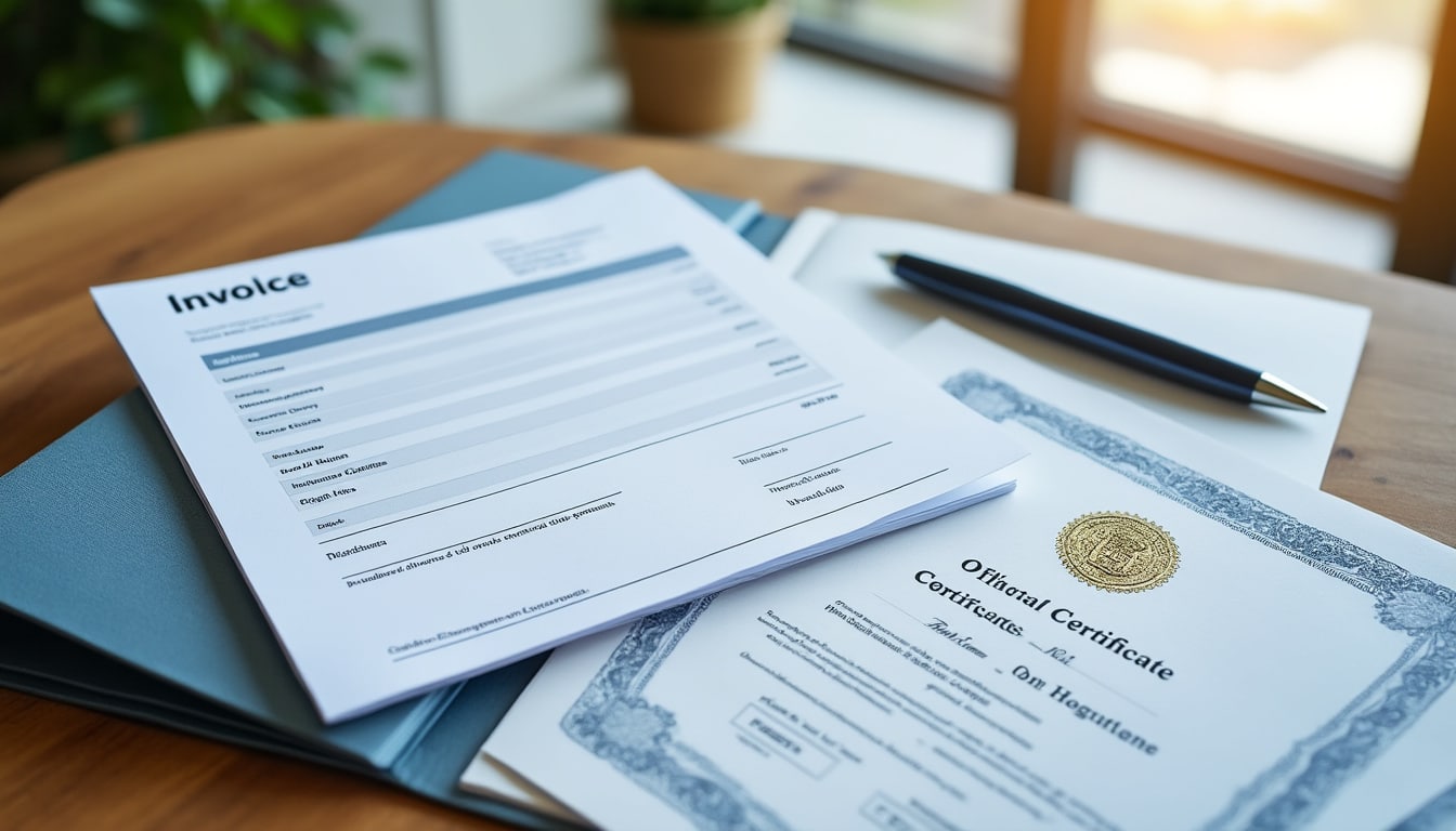 Facture et certificat : les documents à conserver